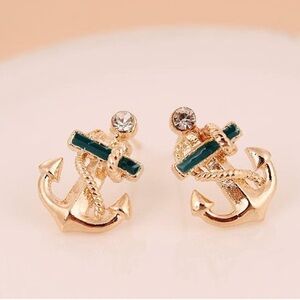 ⚓️⚓️Nautical Anchor‎ earrings studs⚓️⚓️